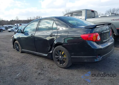 2009 Toyota Corolla S z USA, uszkodzony, nr VIN 2T1BU40E89C058585